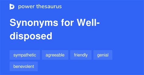 disposed synonym|well disposed synonyms.